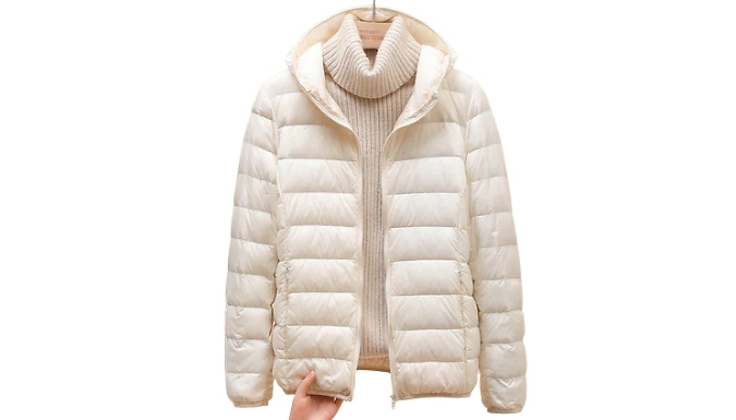 Women's Duck-Down Puffer Coat - 14 Colours, 4 Sizes!