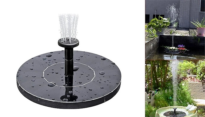 Mini Solar Water Fountain - 1 or 2-Pack