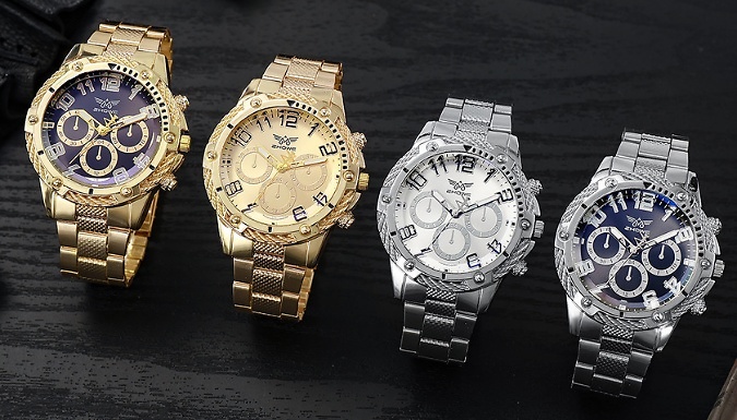 Men's 6-Piece Watch Set with Box Case