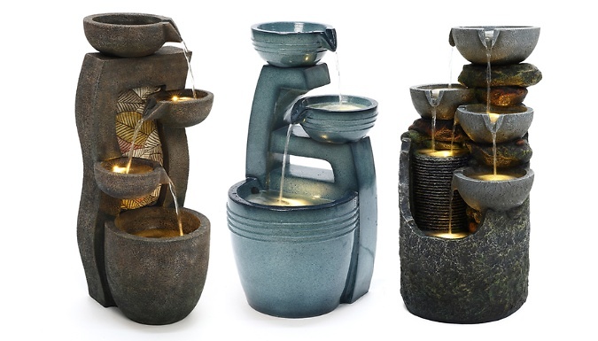 Cascading Garden Water Feature - 3 Designs!