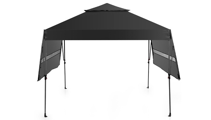 3m x 3m Pop-Up Gazebo with Adjustable Dual Awnings