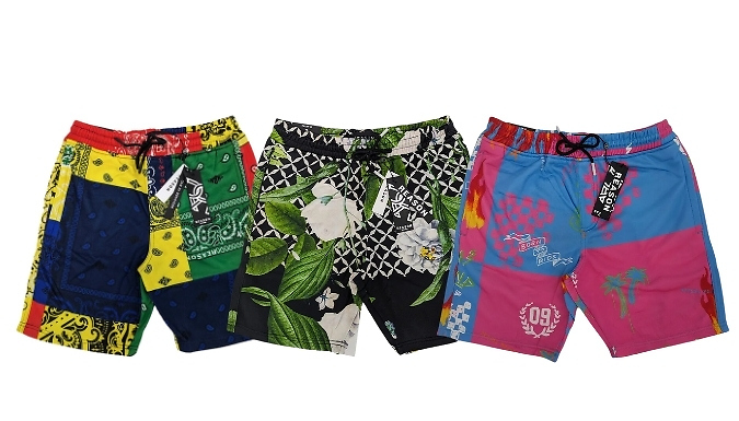 Men's Hawaiian Swim Shorts - 3 Colours, 8 Sizes!