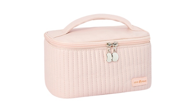 Faux Leather Cosmetic Bag - 6 Colours at Go Groopie
