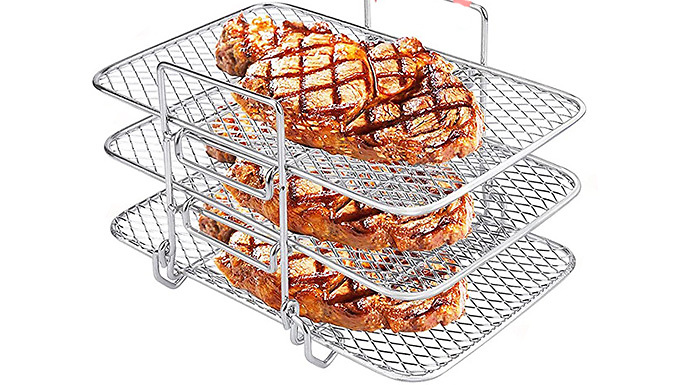 Stainless Steel Air Fryer Multilayer Cooking Rack