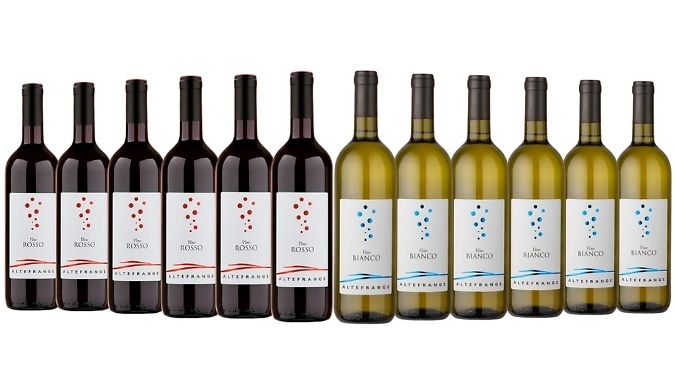 Alte Frange White & Red Blend Wine from Piedmont - 12 Bottles. at Go Groopie