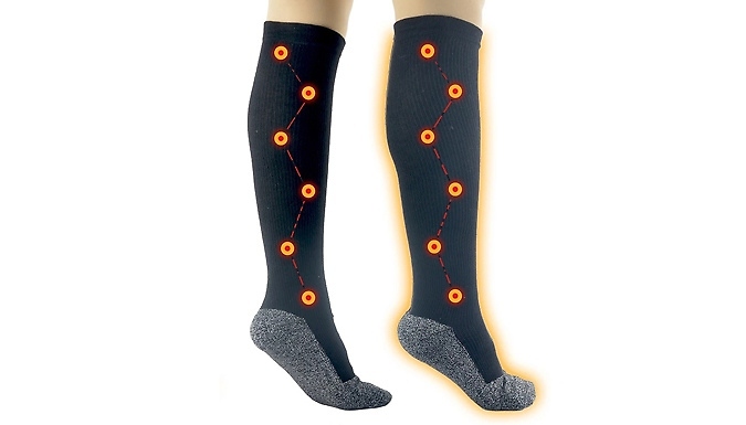 Self-Heating Thermostatic Knee High Socks - 1 or 3 Pairs!