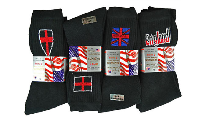 12 Pairs Thermal Winter Thick England Socks - 2 Colours