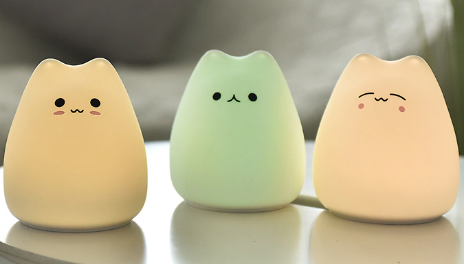 Cute Cat Colour Changing Touch Lamp - 3 Styles