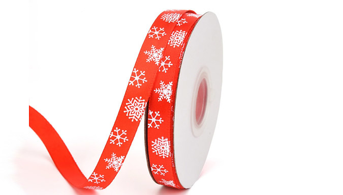 6 Rolls of DIY Christmas Wrapping Ribbon