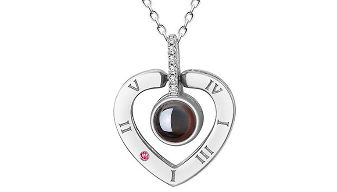 'I Love You' in 100 Languages Heart Necklace -2 Colours