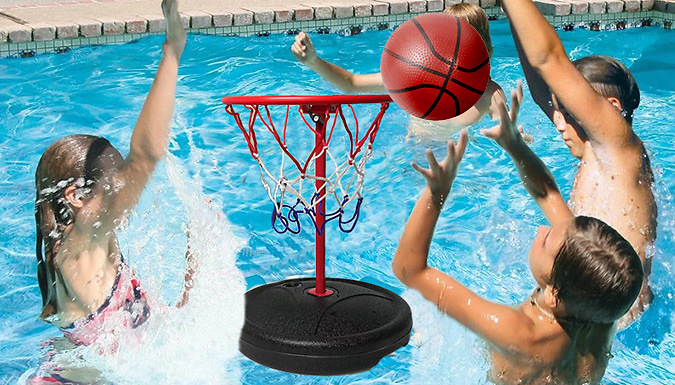 Pollyjoy Water Basketball Hoop and Ball Set