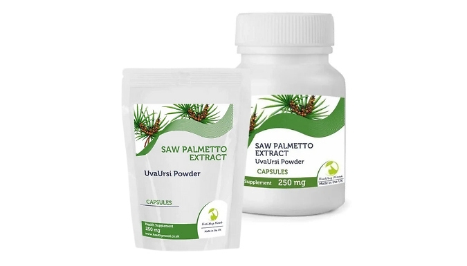 Prostate Health Saw Palmetto with Uva Ursi Capsules - 1000mg