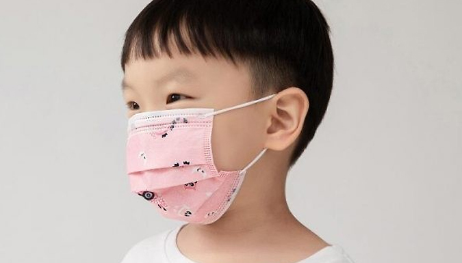 Kids Disposable Cartoon Face Covers - 10, 30, 50 or 100 Pack