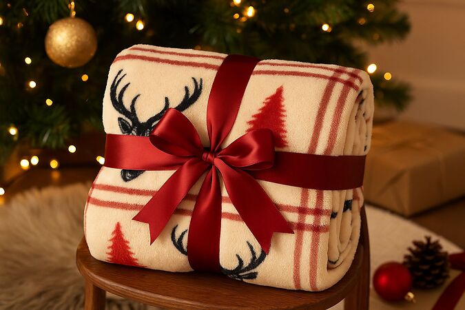 Teddy Stag Soft Blanket – Cosy, Stylish & Perfect for Winter