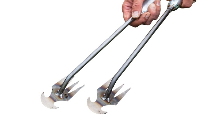 2-Pack of Steel Weeding Rakes -2 Sizes!