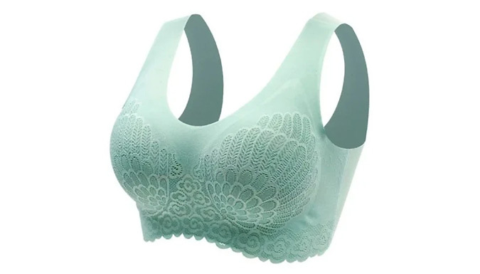 Wireless Lace Padded Bra – 5 Colours & 5 Sizes Deal Price £6.99