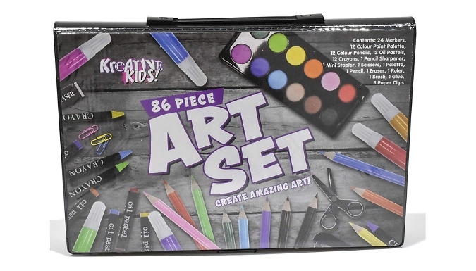 86-Piece Kreative Kids Art & Craft Set