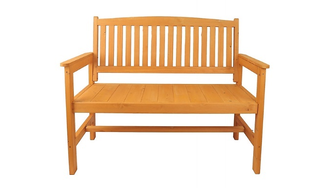 2-Seater Wooden Garden Bench