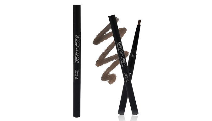 1 or 2-Pack of 3-in-1 Smooth Eyebrow Pens - 4 Colours