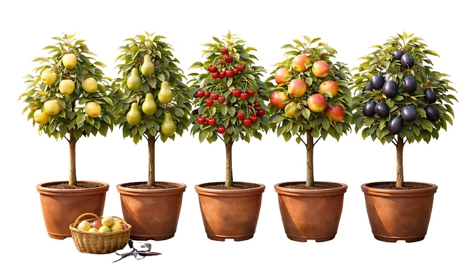 PRE-SALE: Set of 3 or 5 Mini Fruit Trees