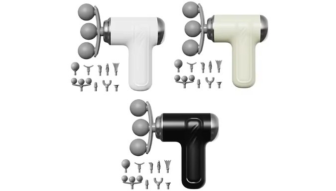 Multi-Functional Handheld Massager with 8 Interchangeable Heads - 3 Colours!