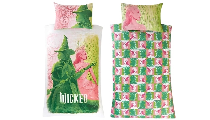 Wicked Glinda & Elphaba Reversible Single Duvet Set!