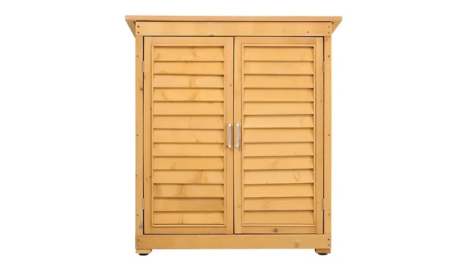 Outdoor Solid Wood Garden Storage Shed