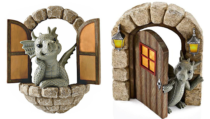 Garden Dragon Sculpture Decoration - 3 Designs