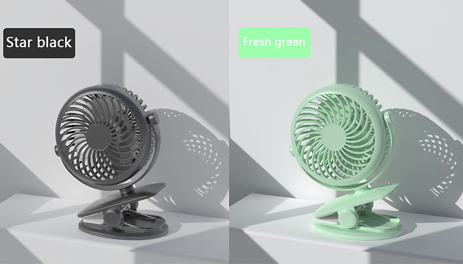 Desktop Mini Clip Fan - 4 Colours