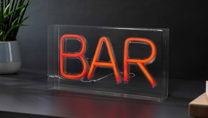 LED Neon Effect Red Bar Light