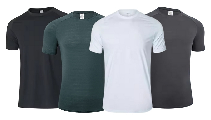 Men's Breathable Short-Sleeved T-Shirt! - 4 Colours, 6 Sizes!