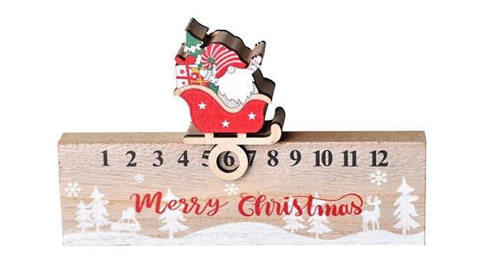 Christmas Wooden Countdown Ornament