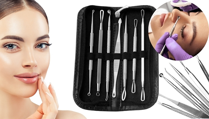 7-Piece Professional Blackhead Extractor Kit - 1, 2 or 3 Pack!