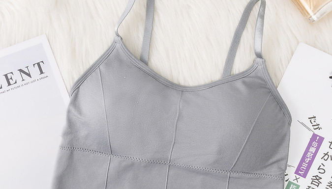 Shaped Bralette Crop Top - 3 Colours