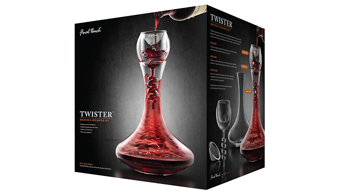 Final Touch Twister Aerating Wine Decanter