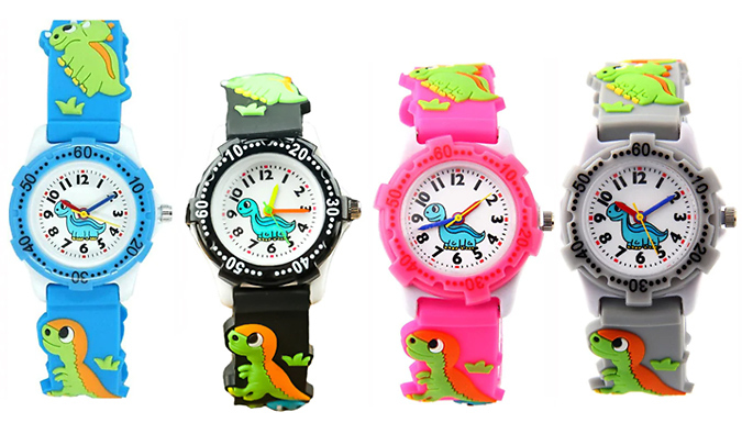 Kids' 3D Dinosaur Quartz Watch - 4 Colours