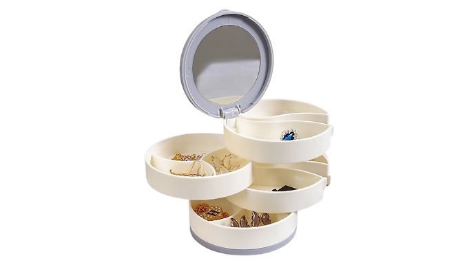 Rotating Jewellery Storage Box - 4 Colours!