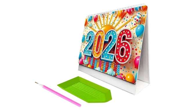 2026 Diamond Art Desktop Calendar - 7 Designs