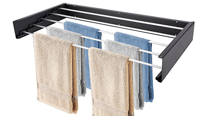 Wall-Mounted Telescopic Drying Rack from Go Groopie