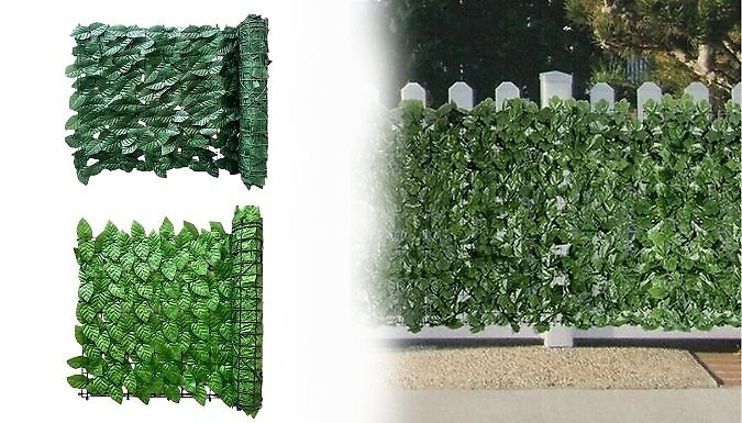 Artificial Ivy Leaf Garden Privacy Wall - Up to 3M!