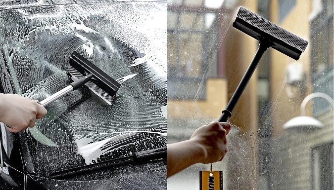 Extendable Sponge Squeegee Window Cleaner