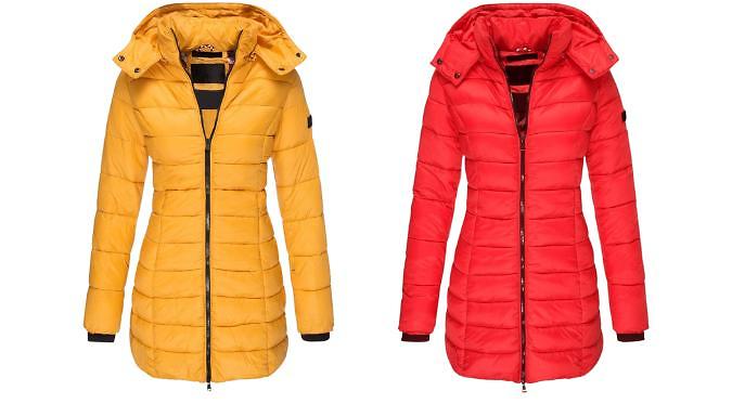 Longline Quilted Parka - 7 Colours, 6 Sizes
