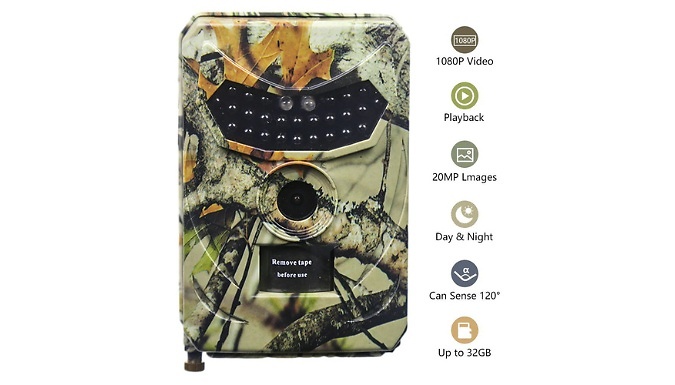 Infrared Motion Sensor Wildlife Monitoring Camera - 3 Designs!