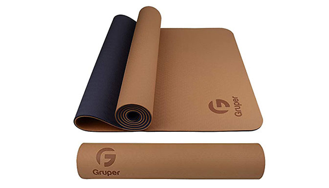  Gruper Yoga Mat Non Slip, Eco Friendly Fitness Exercise Mat