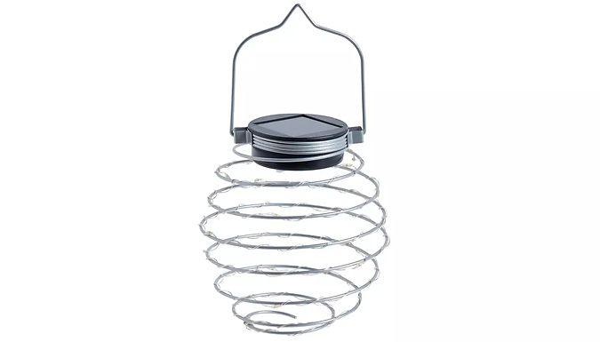 1-4 Pack Solar Mini Wire Spring Lanterns