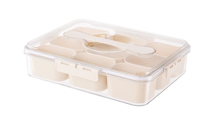 Plastic Food Organiser Box with Lid