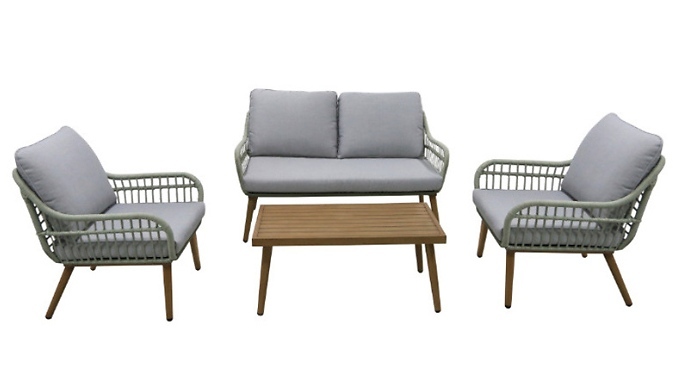 4 Seater Outdoor Lounge Set with Coffee Table