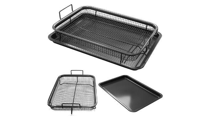 2-Piece Air Fryer Crisper Tray