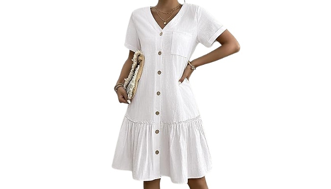 Women's Loose Casual Dress - 6 Colours & Sizes