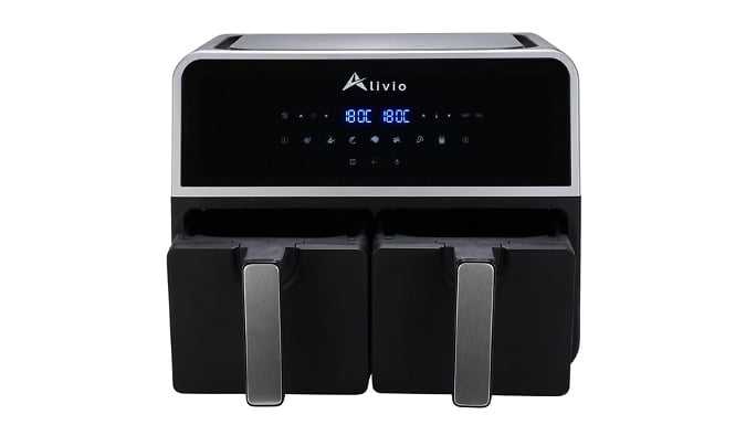Alivio 9L Double Basket Digital Air Fryer - 1500W!